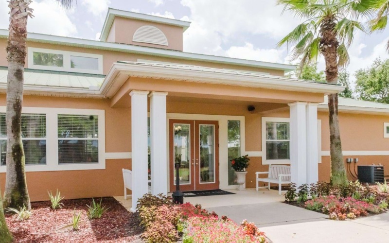 a house with a large front yard